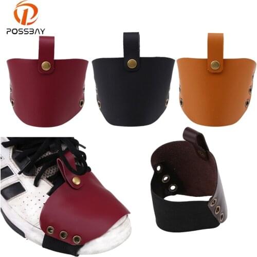 POSSBAY Motorcycle Shift Guard Shifter Sock Boot Shoe Protector Cover Brown/Yellow/Wine Red/Black Leather Shife Sock Shifter