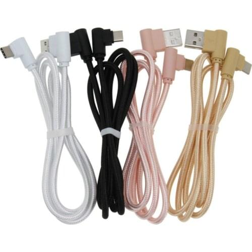 0.25/1/2/3M 90 Degree USB Type C Data Cable Micro Usb Charger for iPhone 11 Pro X XS XR 7 8 Plus Samsung S9 Mobile Phone Cables