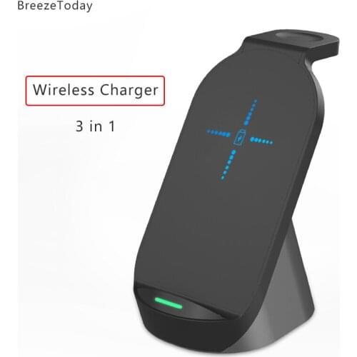 15W Qi Fast Charging Wireless Charger For Apple Watch Charger iWatch 1 2 3 4 5 iPhone 12 11 X XS XR 8 Airpods Pro 2 Universal