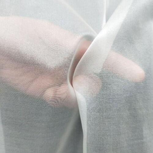 2m/lot Hard Raw Silk Fabric 8MM140 Organza Fabric Flower Bedding Cheongsam Wedding Dress Sewing Accessories