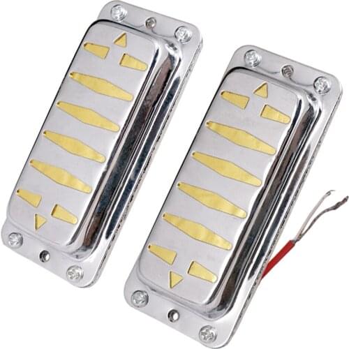 2pcs Double Coil Neck & Bridge Pickups W/ Screws Springs For Electric Guitar