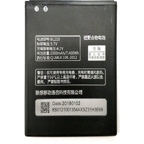 BL210 for Lenovo A536 A606 S820 S820E A750E A770E A656 A766 A658T S650 Phone Replace battery