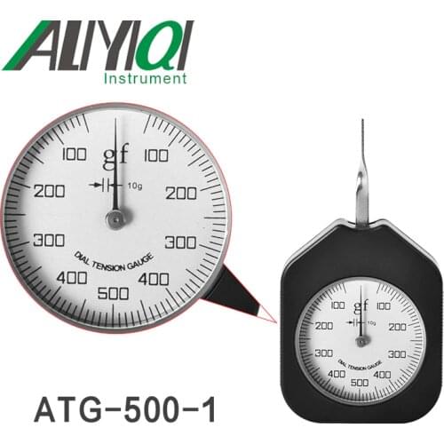 Aliyiqi 500N Dial Tension Gauge Meter Single Pointer ATG-500-1Tensiometro Tooth Type