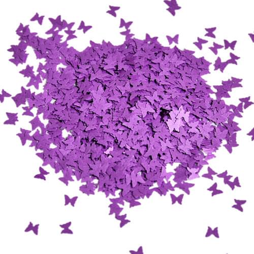 50g/Bag Nail Art Glitter Neon Fluorescent Glitter Sequins Butterflies Shape Flakes Spangle 7 Colors DIY Thin Glitter Sequins BR9