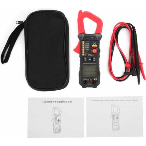 ST208 Full-Automatic Digital Clamp Meter Multimeter AC/DC Voltage Resistance Capacitance Tester Ammeter Multimeter Test Equipmen