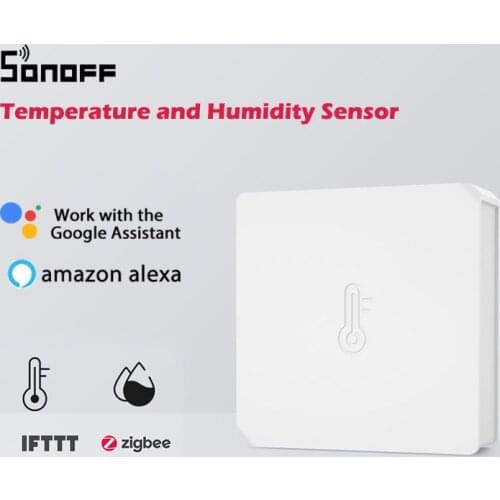 SONOFF SNZB-02 Temperature And Humidity Sensor Real-Time Sync Data Via e-WeLink App Work With SONOFF ZBBridge IFTTT Smart Home