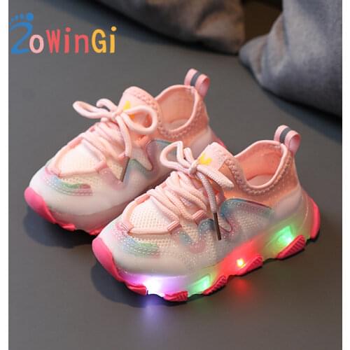 Size 21-30 Kids Light Up Shoes tenis infantil menina Kids Led Shoes Children Casual Shoes Glowing Sneakers Childrens Sneakers