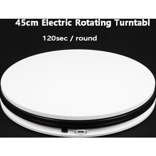 FALCONEYES 14" 45cm 360 Degree Electric Rotating Turntable for Photography Display ,Max Load 40kg