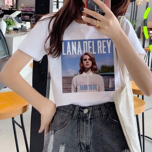 Funny Lana Del Rey T Shirt Women Casual Harajuku Female T-shirt Leisure Fashion Aesthetic Tshirt O-neck Top Tees