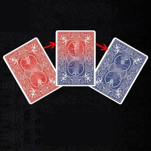 Change By Lloyd Barnes Color Changing Poker Card Magic Tricks Close Up Magic,Gimmick,Magia Toys Joke Magie Props Magician Funny