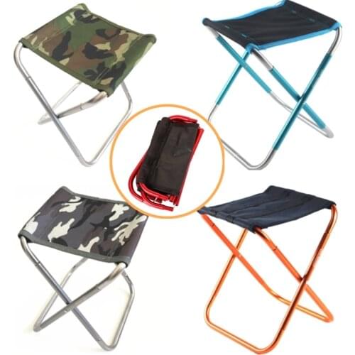 Quality Folding Fishing Picnic Chair Lightweight Camping Foldable Aluminium Cloth Outdoor Portable Easy To Carry Travel Tools