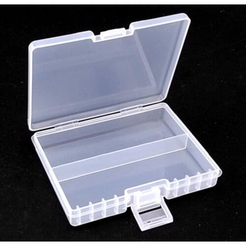 AAA Battery Storage Box Large Capacity Container Maximum 48pcs AAA Battery Storage Box Transparent Moistureproof Plastic Case