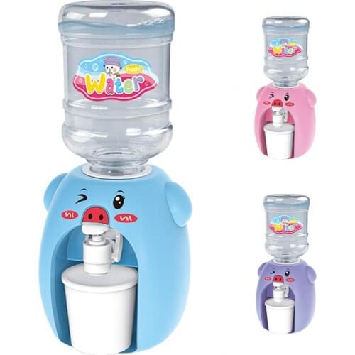 Doll House Drinking Fountain Decorative Lovely Pig Design Dollhouse Mini Water Dispenser for Kids