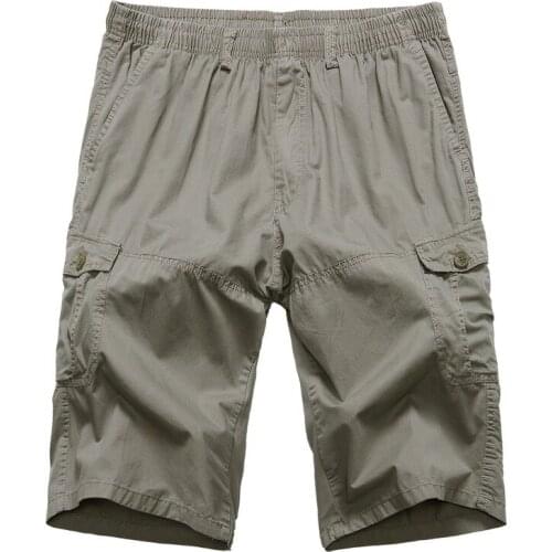 2019 New Arrival Fashion Large Casual Elastic Waist Loose Knee Length Shorts Men Summer Plus Size XL 2XL 3XL 4XL 5XL 6XL