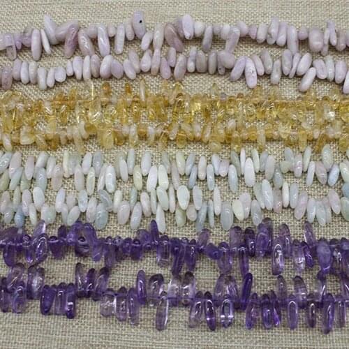 Natural Stone Crystal 5*15Amorphous Long Teeth Colorful Beads Natural Irregular Stone Beads For Jewelry Making Bracelet Necklace