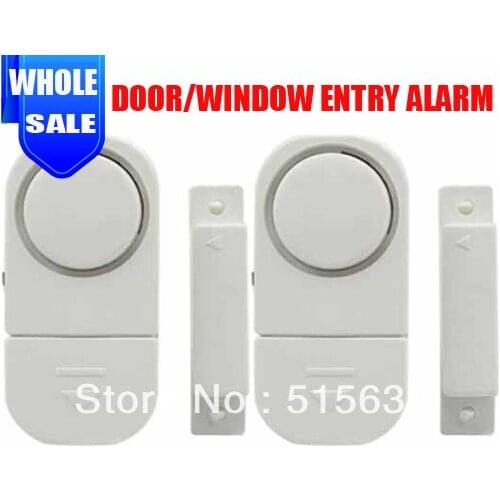 Wholesale 10pcs/ lot Home Security Alarm /Wireless Sensor Door Window Entry Burglar Alarm Bell with retail package