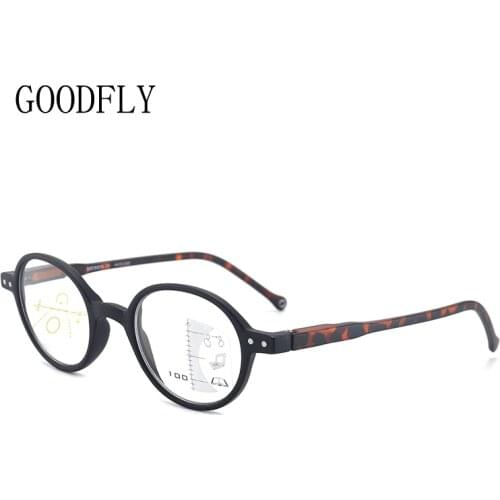 Progressive Multifocal Reading Glasses Men Women Anti Blue Light Vintage Round Eyeglasses Presbyopic Computer Eyewear 2021 Trend