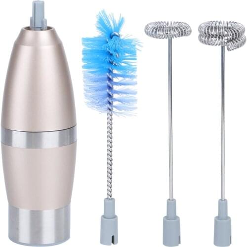 Handheld Electric Milk Frother Foam Maker Whisk Coffee Mixer Stirrer Egg Beater Mixing Head Cleaning Brush Dropshipping