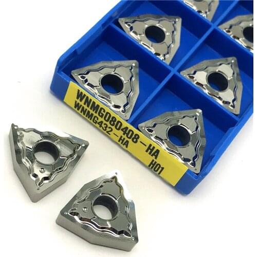 WNMG080408 HA H01 carbide inserts Aluminum Turning Inserts CNC Lathe Tool WNMG 080408 Aluminum Copper Cutting tool Hard Alloy