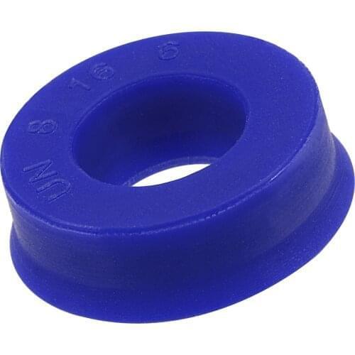 Uxcell UN Radial Shaft Seal 8mm ID x 16mm OD x 6mm Width PU Oil Seal, Blue Pack of 2