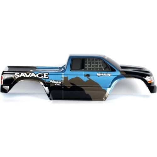 1/8 Truggy Hpi Racing Savage 4.6XL 5.9 Flux RC car body Shell 450mm 4WD