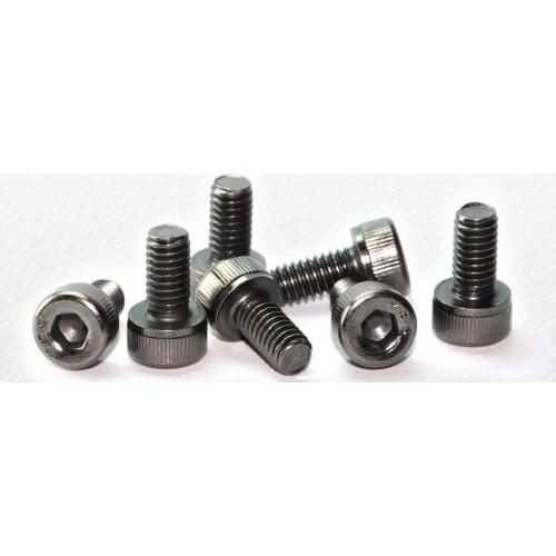 10 PCS M3 Black Nickel Plated 12.9 Grade Alloy Steel Hex Socket Cap Head Screws Bolts DIN912