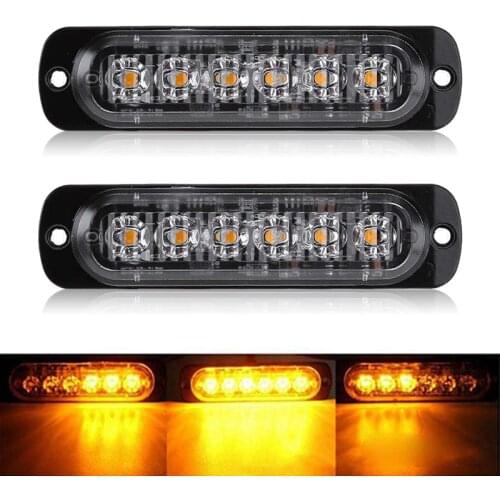 2PCS 12V 24V Led lights Car Trailer Truck Motorcycle Emergency side marker light Turn Light Bar Indicators lamp Spot LED Light