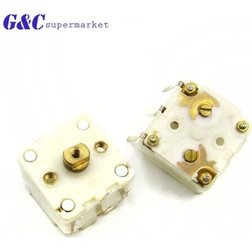 2 Pcs 223F Style Dual 20pF Variable Capacitor for FM Radio