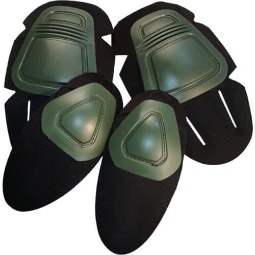 4 PCS/Set Military Tactical Knee Elbow Protectors Frog Suit Knee Pads & Elbow Support Paintball Airsoft Kneepad Protective Set