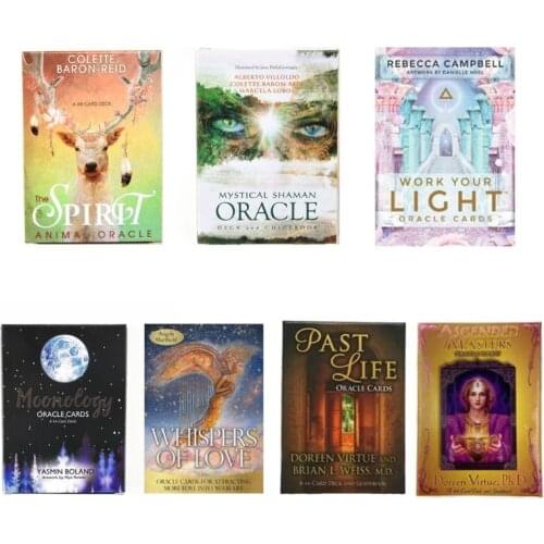 44Pcs/set Oracle Guidance Cards Divination Fate Deck Board Games for Party Playing Entertainment Kit Gifts
