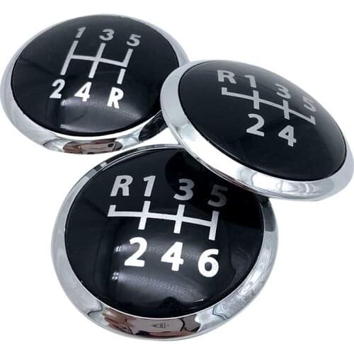 5/6 Speed Gear Shift Knob Lever Head Badge Emblem Trim Cap Cover For VW Volkswagen Transport T5 T5.1 Gp T6 2003-2011 Car Styling