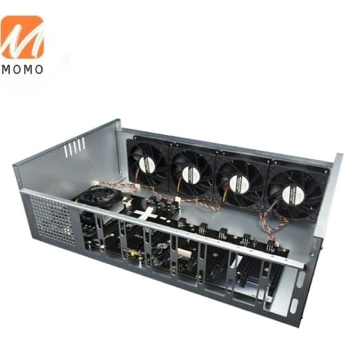 2021 Computer Case For 8 GPU Motherboard 1800W Mining Rig Case With Power Supply