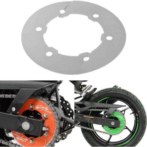 Motorcycle Transmission Belt Pulley Cover for Kawasaki NINJA400 Z400 Silver