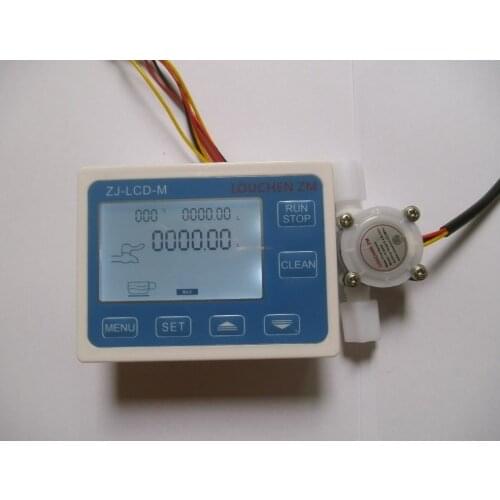 G1/4" Water Flow Control LCD Meter + Flowmeter Sensor