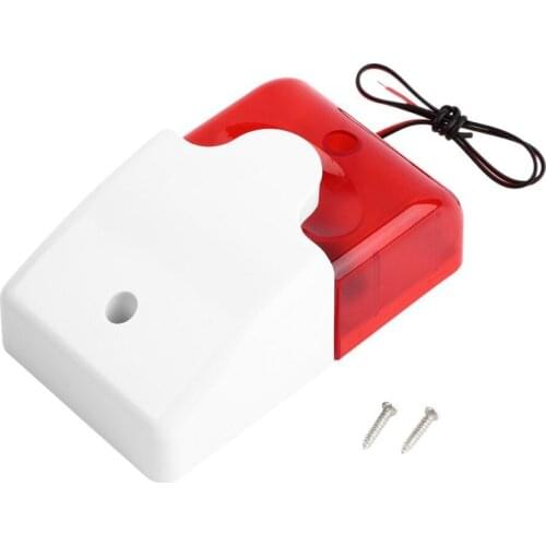 Hot Alarm Flashing Light Strobe Wired Strobe Siren Durable 12V Sound Siren For 99 Zones PSTN/GSM Wireless Home Security Alarm
