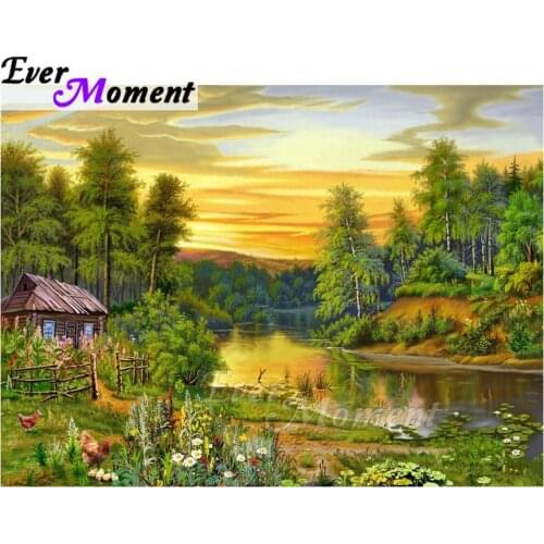 Ever Moment Diamond Painting 5D DIY Mosaic Scenery Full Square Drill Picture Of Rhinestone Diamond Embroidery Handmade ASF1532