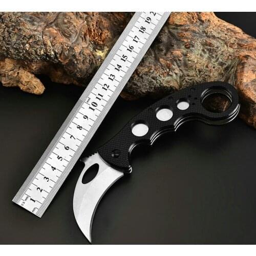 Karambit Military Knife Folding Pocket Army Knives Hunting Knife Survival Tactical Utility Outdoor EDC Multi Knife D2 Steel G10