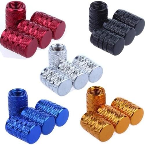 Aluminum Alloy Car Wheel Tire Valve Caps Tyre Rim Stem Covers Airdust Waterproof For Automobiles Motorcycles Trucks Bikes