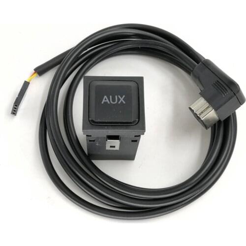 Biurlink IPBUS Audio Input AUX Switch Kit 3.5MM Aux Cable for Pioneer Radio IP-BUS