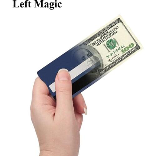 Cash Or Credit Card Magic Tricks Money To Credit Card Magic Props Close Up Street Illusion Gimmick Mentalism Puzzle Toy Magia