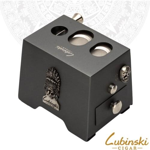 LUBINSKI Metal Multifunctional Cigar Cigarette Cutter Table Desktop Tobacco Cutter Scissor Guillotine Smoking Tool