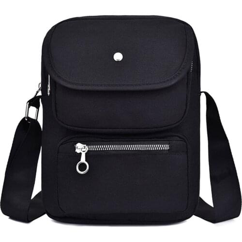 Mens Bag Messenger Bag Waterproof Oxford Shoulder Bag Women Crossbody Handbags Multi-Pocketed Purse Lightweight Travel Bag