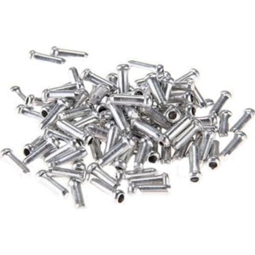 100Pcs Mini Bicycle Shifter Brake Gear Inner Cable Tips End Caps Crimps Repair Replacements Kit for Bike Maintenance equipment