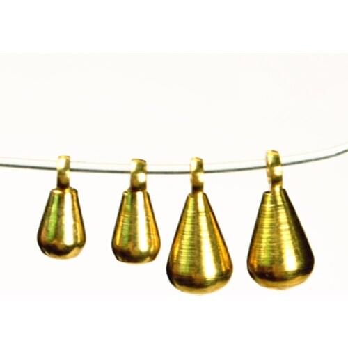 100 PCS 3*6mm 3*7mm 4*8mm Metal Brass Water Drop Pendant Charm DIY Accessories For Jewelry Making