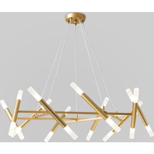 Modern Design Gold Led Pendant Lights Living Dining Room Decor Led Pendant Lamp Black Hanging Drop Light Suspension Luminaire