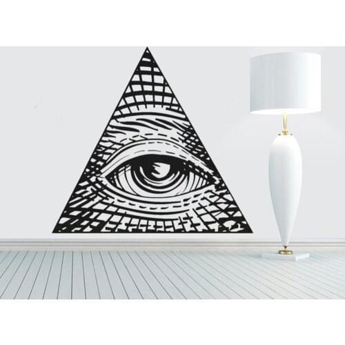 Eye of Providence vinyl wall decal home decor diy art mural wallpaper removable wall stickers