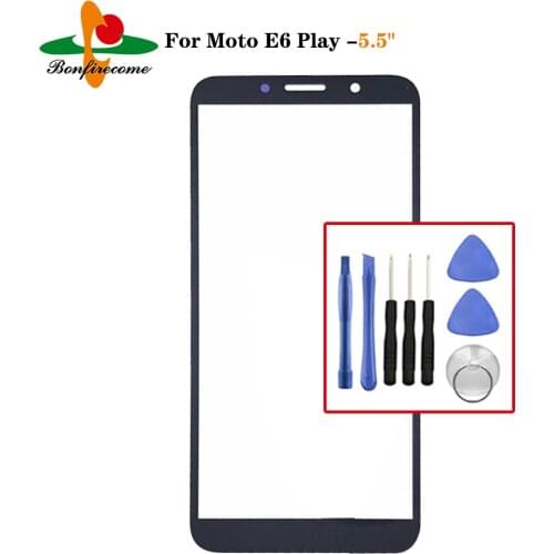 Outer Screen For Motorola Moto E6 Play XT2029 Touch Screen Front Panel LCD Display Outer Glass Cover Lens Repair Replacement