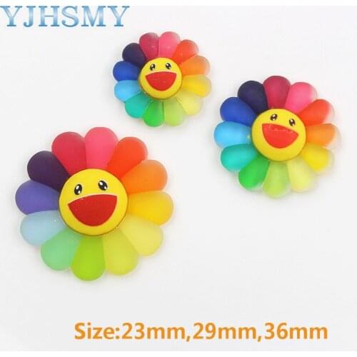 YJHSMY 20312-7,10pcs 23mm/29mm/36mm,Various Colorful sun flower ornaments,Trinkets ornaments Decorations,DIY handmade materials