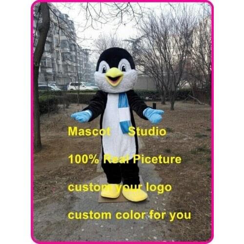 Penguin Mascot Costume Suit Cosplay Party Game Dress Outfit Halloween Adult Holiday Gift Promotion Event Play Animal