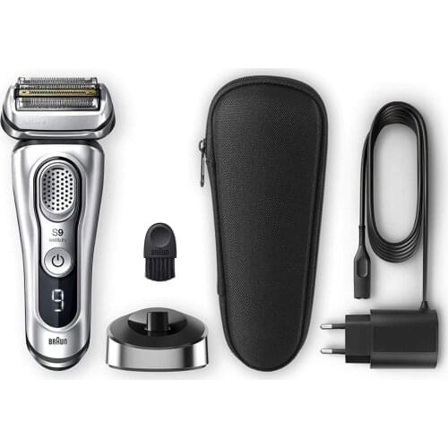 Braun Electric Razor for Men, Series 9 9330s Electric Shaver, Pop-Up Precision Trimmer, Rechargeable, Wet & Dry Foil Shaver